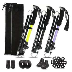 Ultralight  Alloy 5-Section Folding Trekking