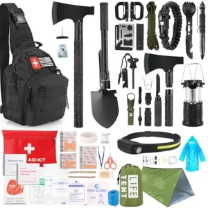 268 Pcs Emergency Survival Gear with First Aid Kit