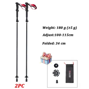 Trekking Poles Portable Nordic Walking Sticks