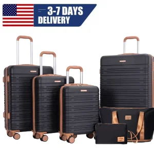 6-Piece Luggage Set with TSA Lock & Spinner Wheels