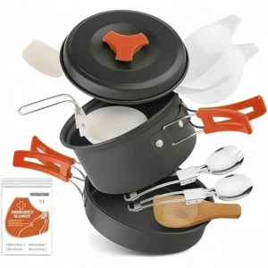 Voyage Living 12PCS Lightweight Camping Cookware Set
