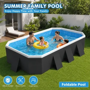 High Quality Foldable Summer Family Swimming Pool Children Play Pool Suitable for Outdoor Garden Backyard