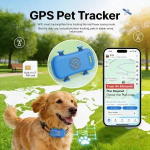 4G GPS Pet Tracker for Dogs & Cats IP67 Waterproof
